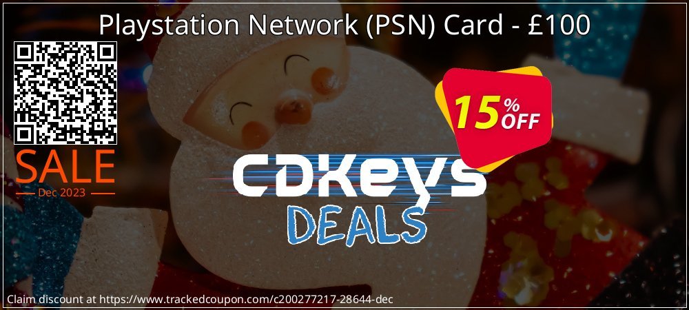 Playstation Network - PSN Card - £100 coupon on Tell a Lie Day sales