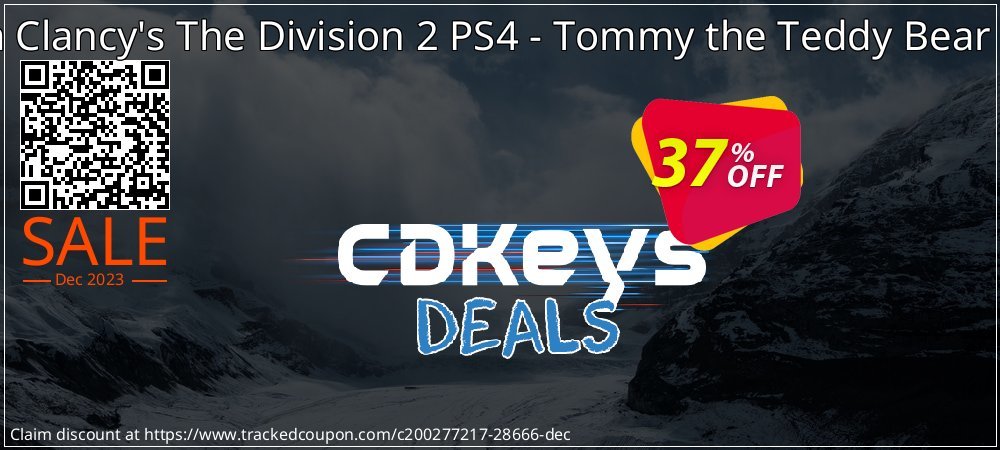 Tom Clancy's The Division 2 PS4 - Tommy the Teddy Bear DLC coupon on World Party Day offering discount