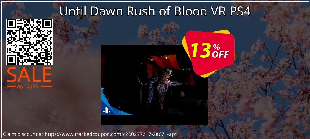 Until Dawn Rush of Blood VR PS4 coupon on World Party Day sales