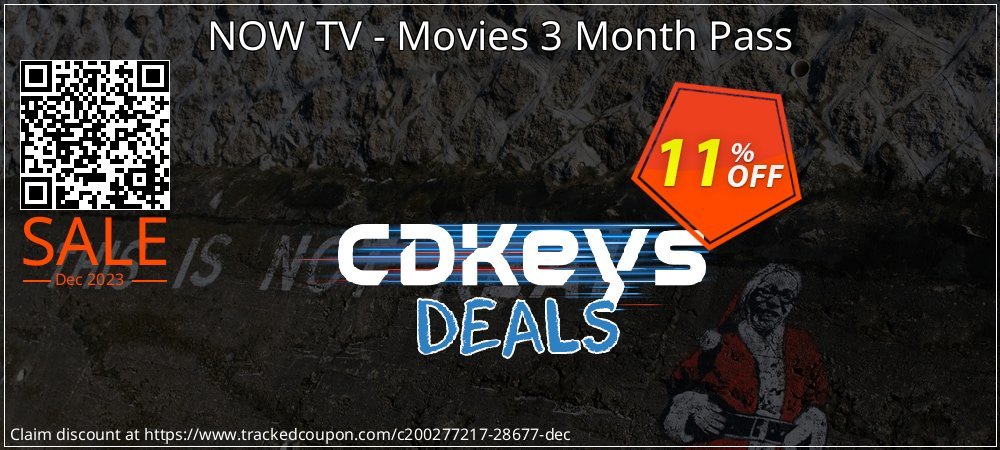 NOW TV - Movies 3 Month Pass coupon on April Fools' Day super sale