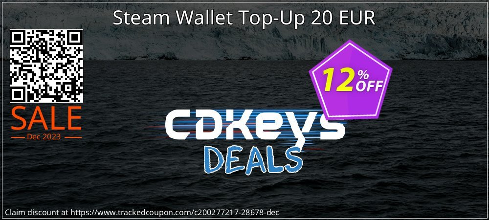 Steam Wallet Top-Up 20 EUR coupon on Easter Day discounts