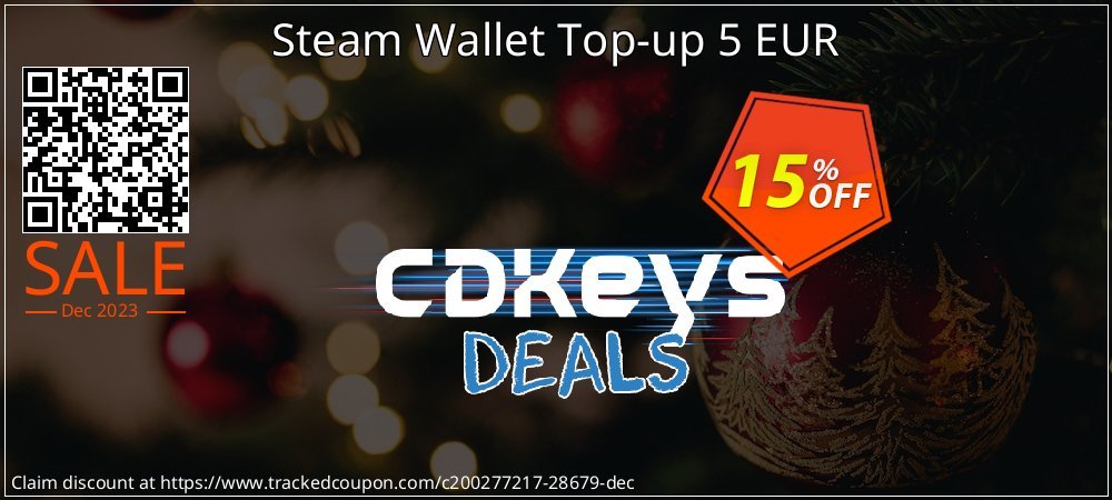 Steam Wallet Top-up 5 EUR coupon on April Fools' Day discounts