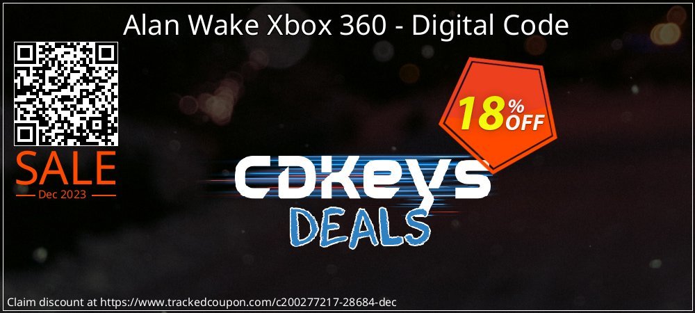 Alan Wake Xbox 360 - Digital Code coupon on April Fools' Day discount
