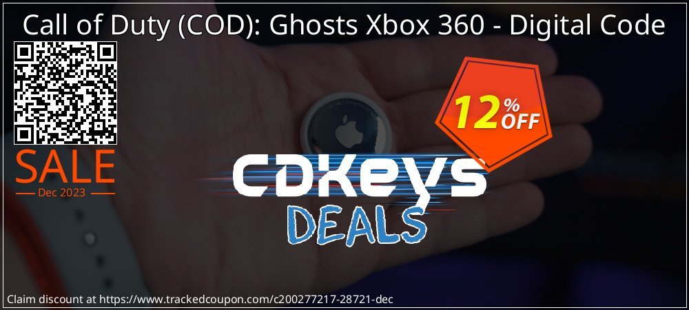 Call of Duty - COD : Ghosts Xbox 360 - Digital Code coupon on World Party Day offering sales