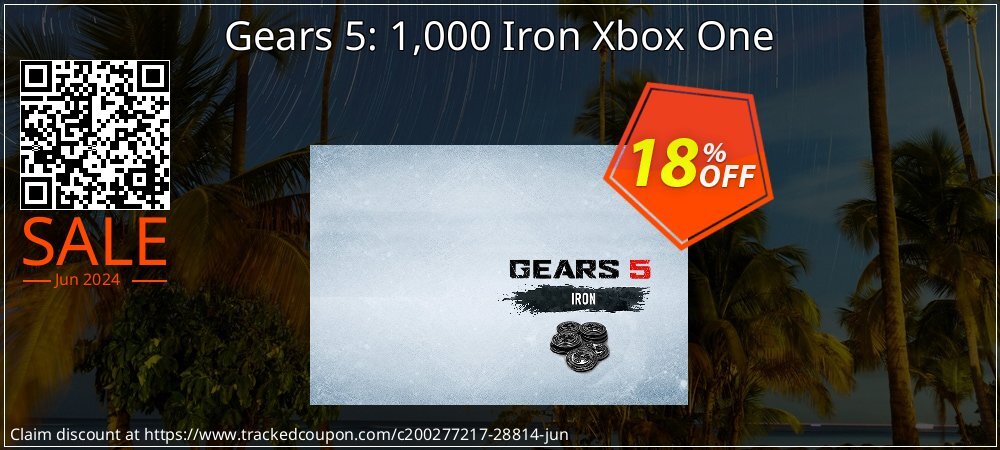 Gears 5: 1,000 Iron Xbox One coupon on National Smile Day sales