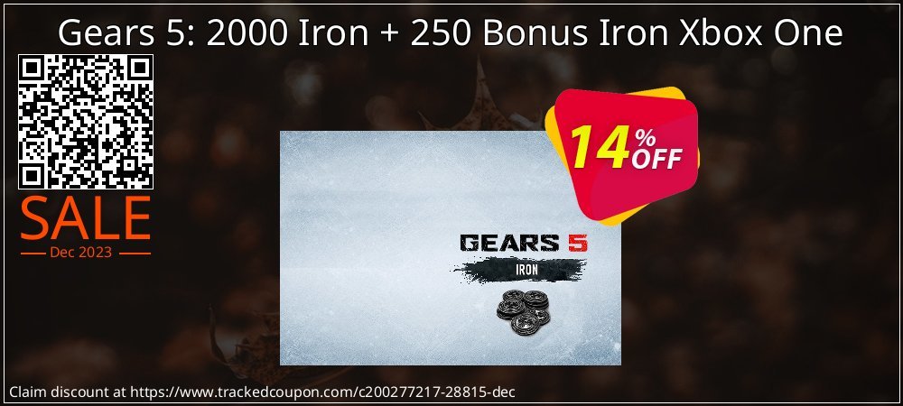 Gears 5: 2000 Iron + 250 Bonus Iron Xbox One coupon on National Walking Day sales
