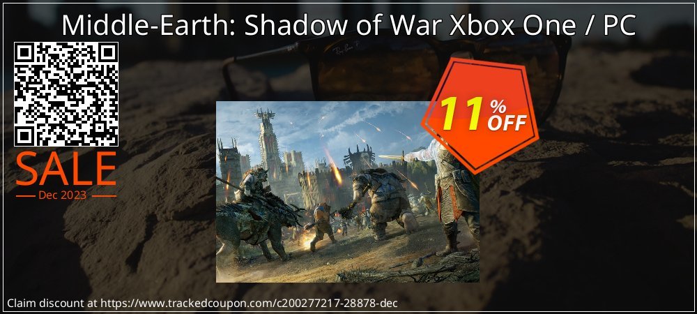 Middle-Earth: Shadow of War Xbox One / PC coupon on Easter Day sales