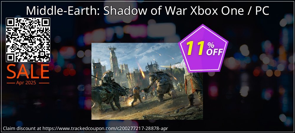 Middle-Earth: Shadow of War Xbox One / PC coupon on Constitution Memorial Day deals