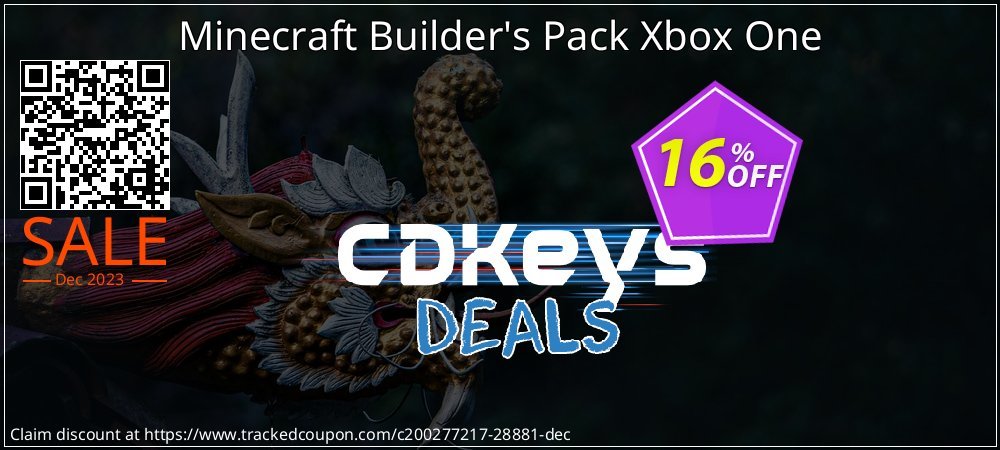 Minecraft Builder's Pack Xbox One coupon on World Party Day discount