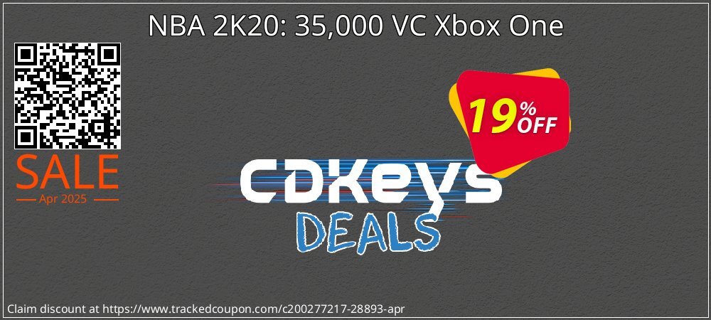 NBA 2K20: 35,000 VC Xbox One coupon on Easter Day super sale