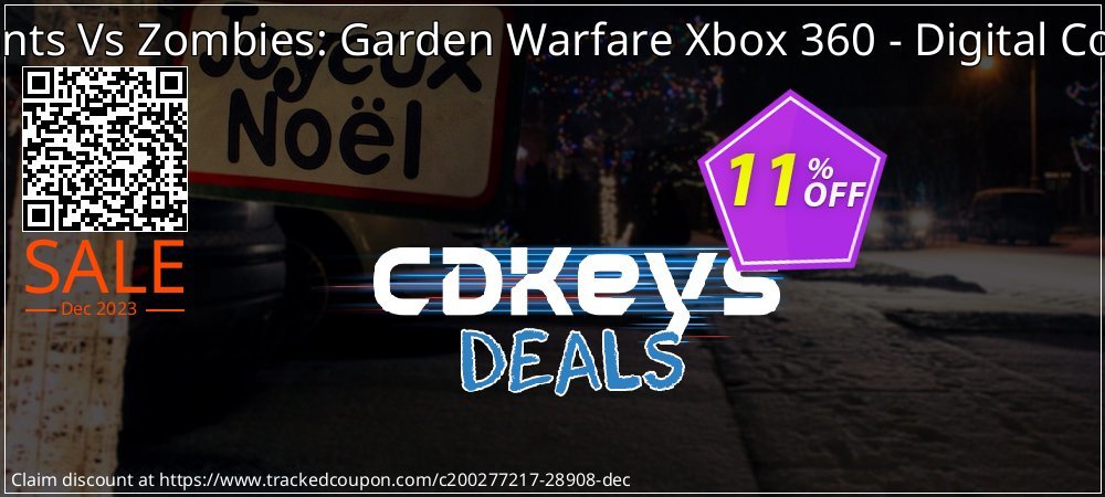 Plants Vs Zombies: Garden Warfare Xbox 360 - Digital Code coupon on Easter Day discount