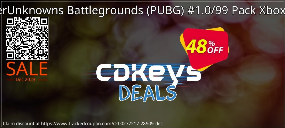 PlayerUnknowns Battlegrounds - PUBG #1.0/99 Pack Xbox One coupon on Tell a Lie Day offering discount