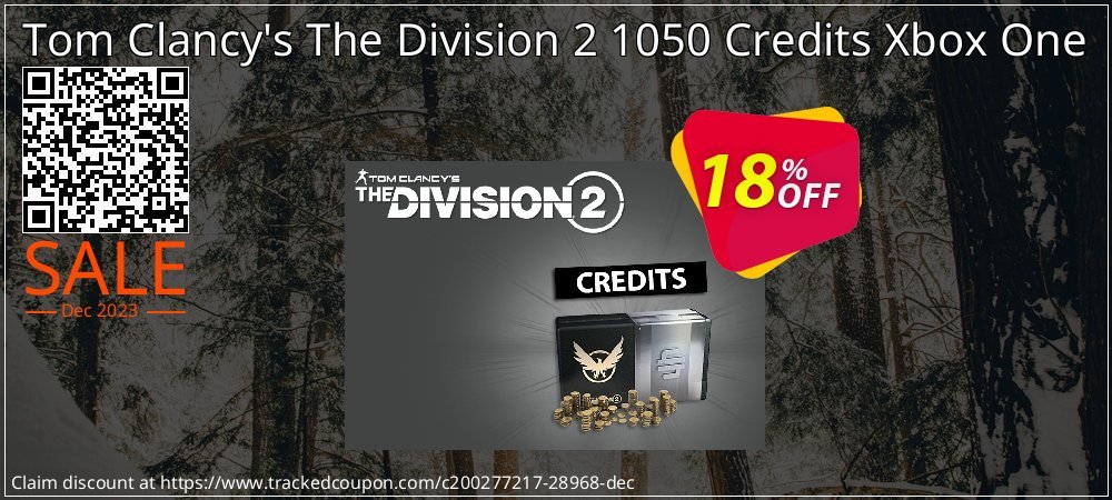 Tom Clancy's The Division 2 1050 Credits Xbox One coupon on Easter Day sales