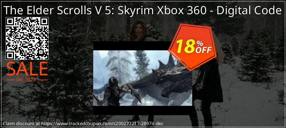 The Elder Scrolls V 5: Skyrim Xbox 360 - Digital Code coupon on Tell a Lie Day super sale
