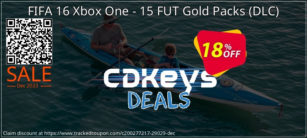 FIFA 16 Xbox One - 15 FUT Gold Packs - DLC  coupon on Tell a Lie Day discounts