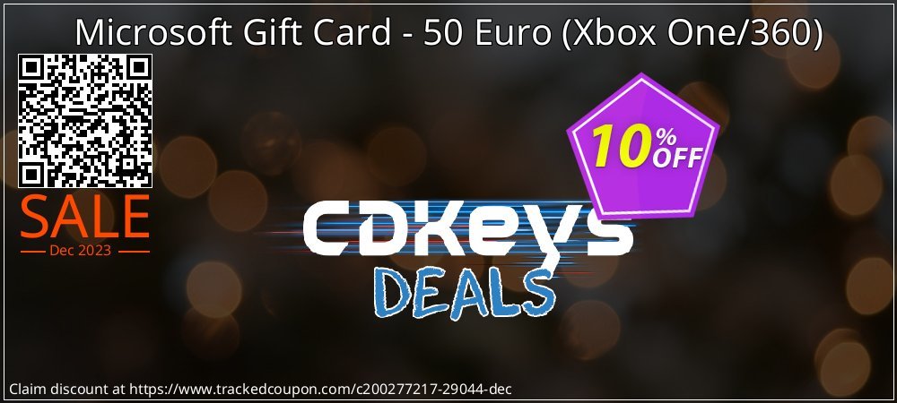 Microsoft Gift Card - 50 Euro - Xbox One/360  coupon on April Fools' Day discount