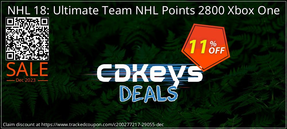 NHL 18: Ultimate Team NHL Points 2800 Xbox One coupon on National Walking Day super sale