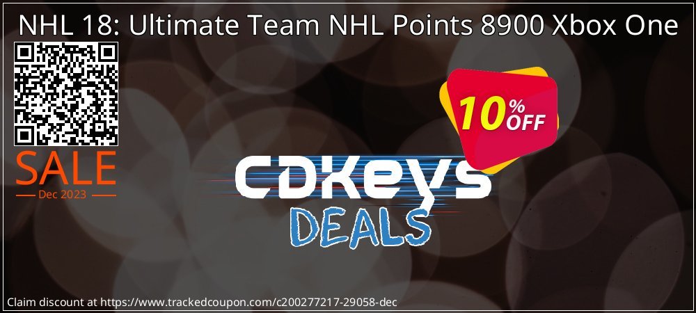 NHL 18: Ultimate Team NHL Points 8900 Xbox One coupon on Virtual Vacation Day promotions