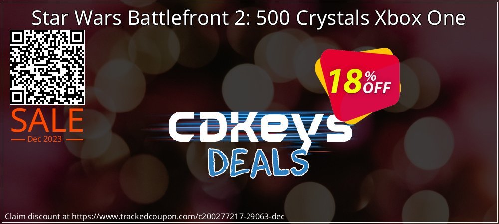 Star Wars Battlefront 2: 500 Crystals Xbox One coupon on Constitution Memorial Day super sale
