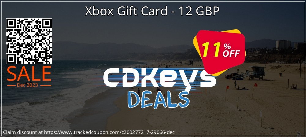 Xbox Gift Card - 12 GBP coupon on National Loyalty Day sales