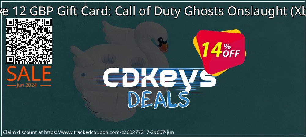 Xbox Live 12 GBP Gift Card: Call of Duty Ghosts Onslaught - Xbox 360  coupon on National Memo Day deals