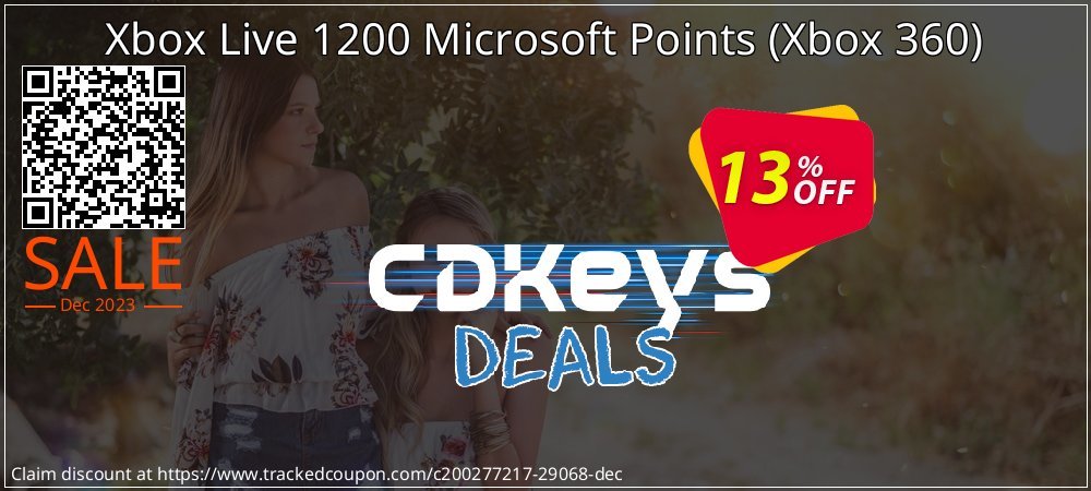 Xbox Live 1200 Microsoft Points - Xbox 360  coupon on Constitution Memorial Day offer
