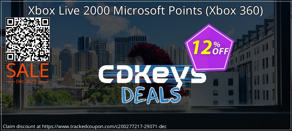 Xbox Live 2000 Microsoft Points - Xbox 360  coupon on World Party Day offering discount