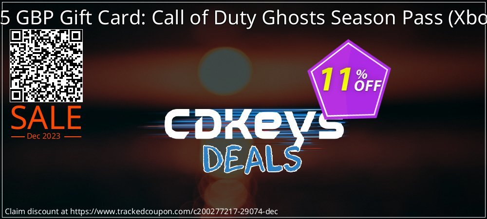Xbox Live 35 GBP Gift Card: Call of Duty Ghosts Season Pass - Xbox 360/One  coupon on Tell a Lie Day discounts