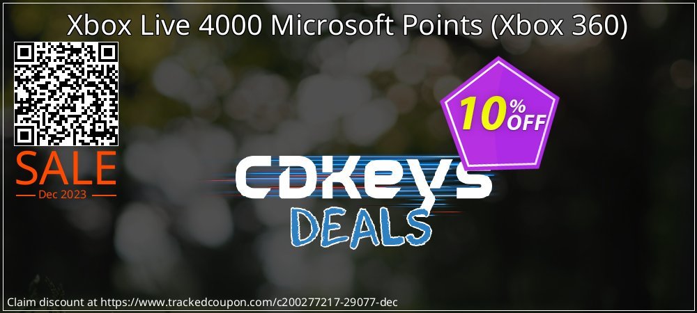 Xbox Live 4000 Microsoft Points - Xbox 360  coupon on Working Day offer