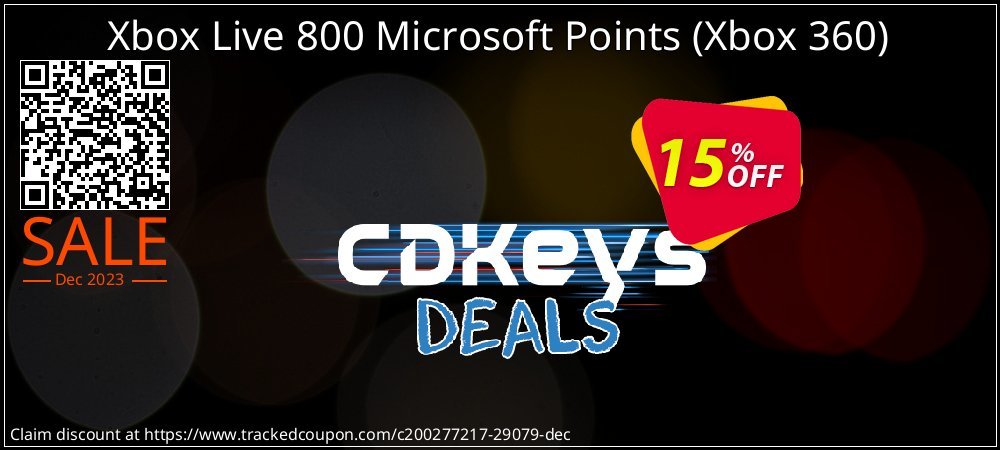 Xbox Live 800 Microsoft Points - Xbox 360  coupon on World Password Day offering discount