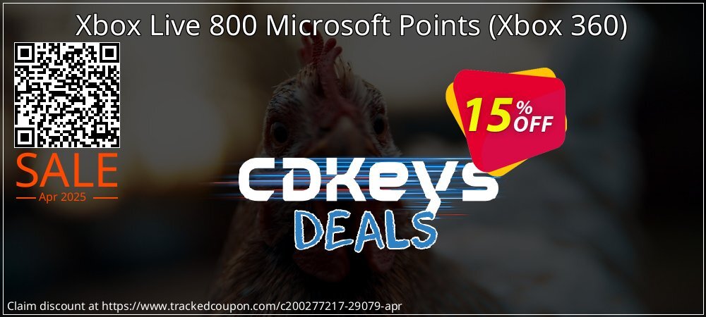 Xbox Live 800 Microsoft Points - Xbox 360  coupon on World Password Day offering discount