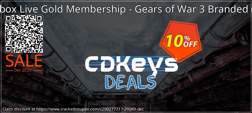 12 + 2 Month Xbox Live Gold Membership - Gears of War 3 Branded - Xbox One/360  coupon on World Password Day offering sales