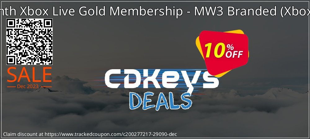 12 + 2 Month Xbox Live Gold Membership - MW3 Branded - Xbox One/360  coupon on National Walking Day offering sales