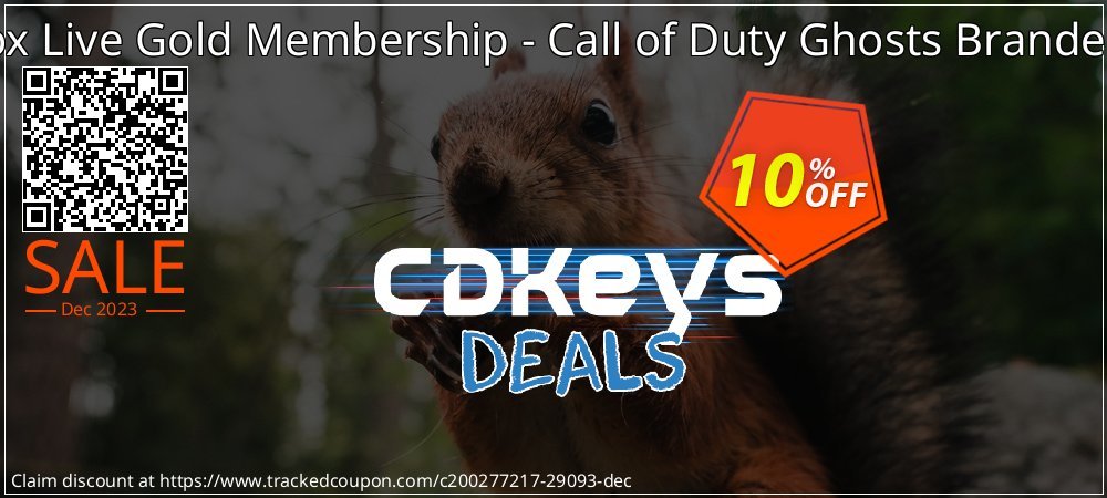 12 + 1 Month Xbox Live Gold Membership - Call of Duty Ghosts Branded - Xbox One/360  coupon on Constitution Memorial Day sales