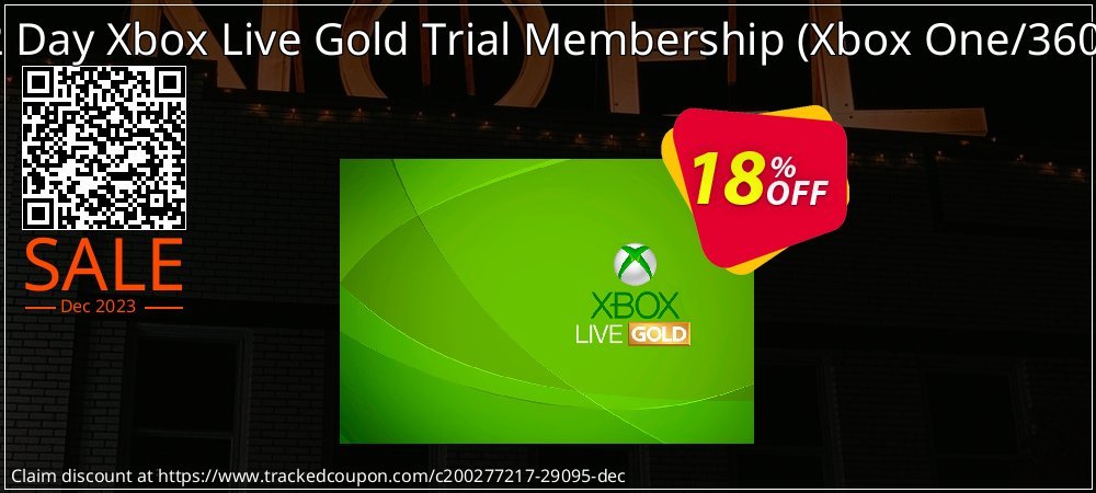 2 Day Xbox Live Gold Trial Membership - Xbox One/360  coupon on National Walking Day deals