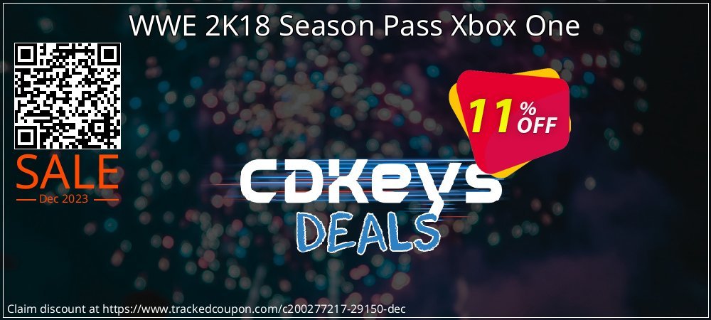 WWE 2K18 Season Pass Xbox One coupon on National Walking Day offer