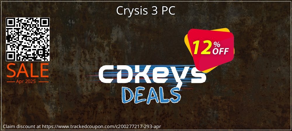 Crysis 3 PC coupon on National Pizza Party Day sales