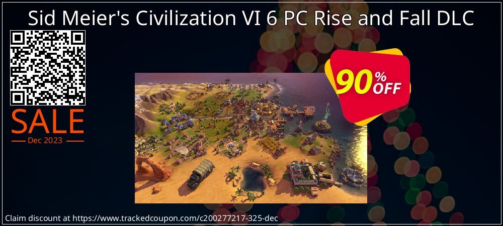 Sid Meier's Civilization VI 6 PC Rise and Fall DLC coupon on National Walking Day offering discount