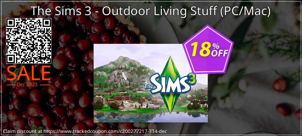 The Sims 3 - Outdoor Living Stuff - PC/Mac  coupon on Tell a Lie Day offering discount