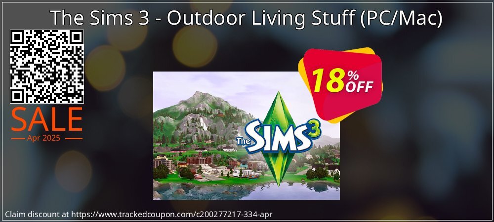 The Sims 3 - Outdoor Living Stuff - PC/Mac  coupon on Tell a Lie Day offering discount