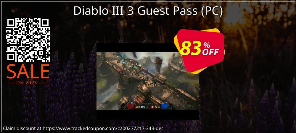 Diablo III 3 Guest Pass - PC  coupon on Easter Day offering discount