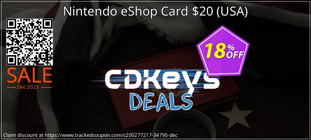 Nintendo eShop Card $20 - USA  coupon on National Walking Day offering discount