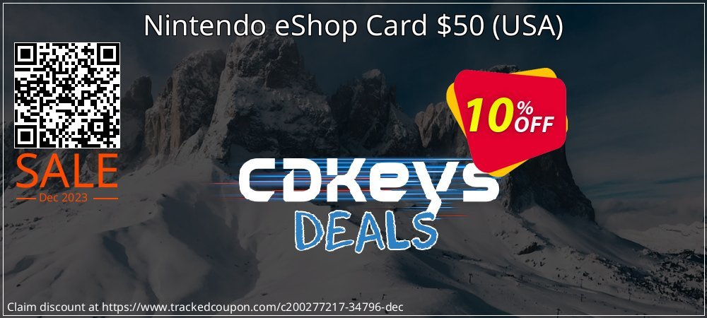 Nintendo eShop Card $50 - USA  coupon on World Party Day offering sales
