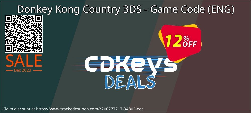 Donkey Kong Country 3DS - Game Code - ENG  coupon on April Fools' Day offer
