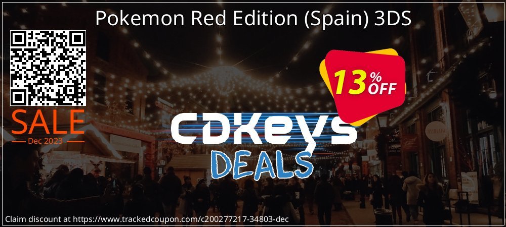 Pokemon Red Edition - Spain 3DS coupon on Easter Day discount