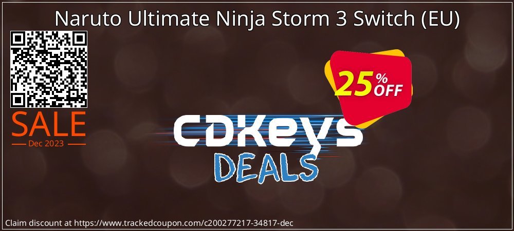 Naruto Ultimate Ninja Storm 3 Switch - EU  coupon on April Fools' Day promotions