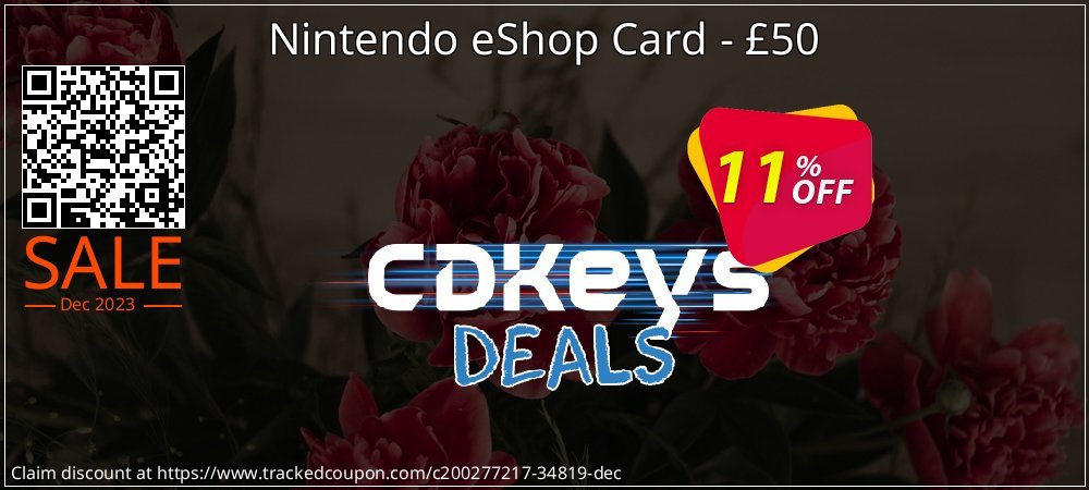 Nintendo eShop Card - £50 coupon on Tell a Lie Day deals