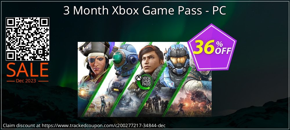 Get 35% OFF 3 Month Xbox Game Pass - PC offering sales
