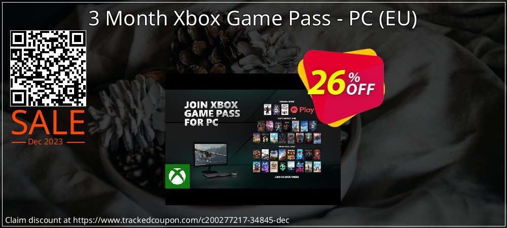3 Month Xbox Game Pass - PC - EU  coupon on Mother Day deals