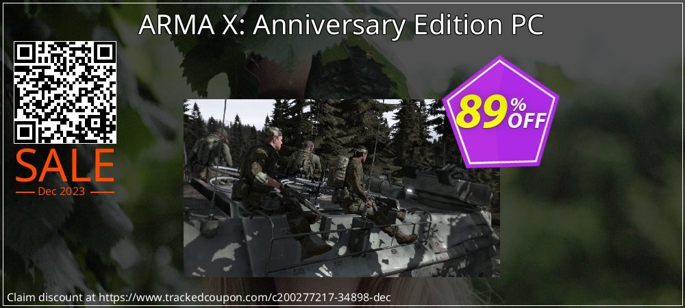 ARMA X: Anniversary Edition PC coupon on Virtual Vacation Day discounts